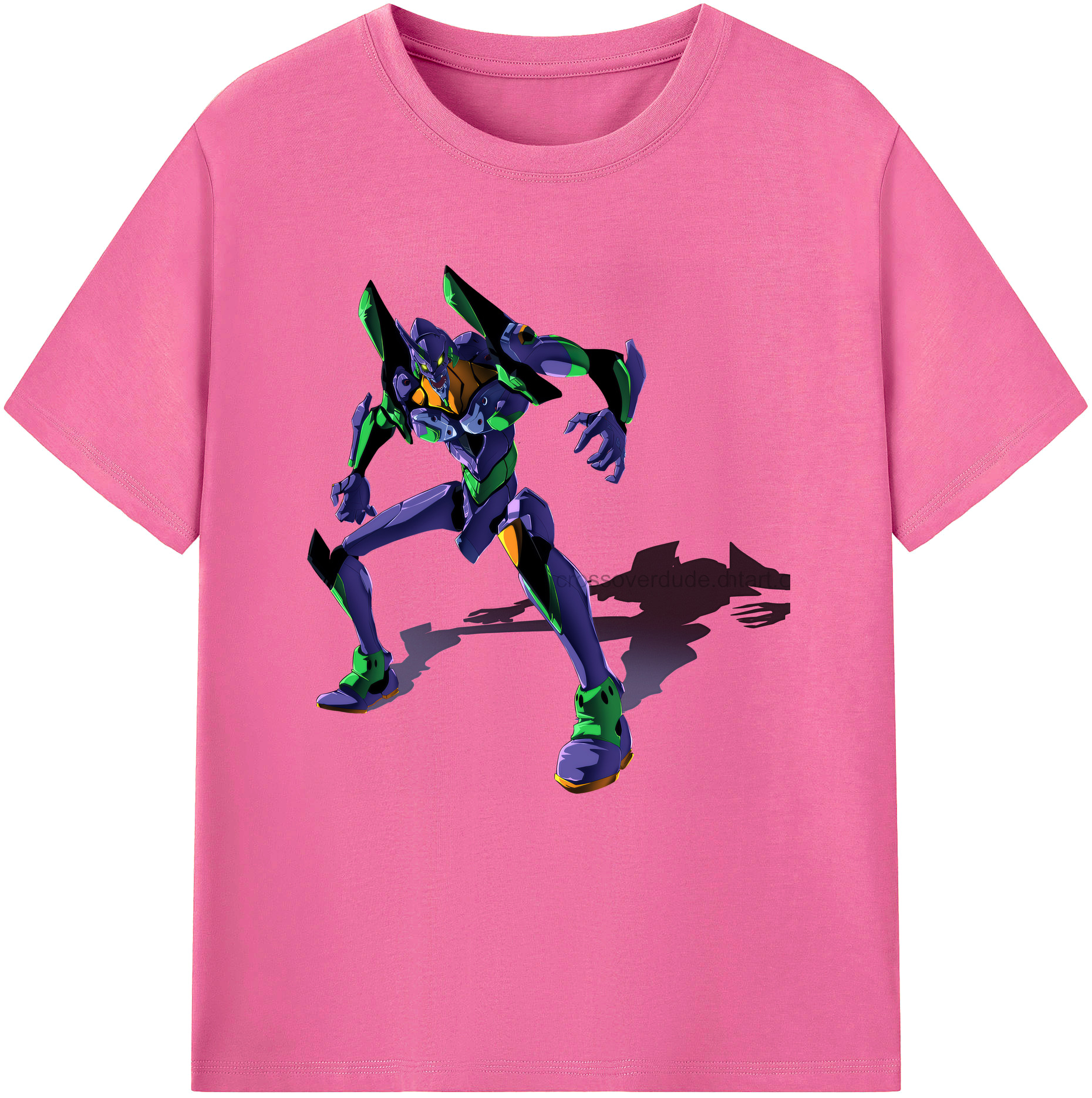 （画像用） EVA 新世紀エヴァンゲリオン レディースカジュアルプリントTシャツ（綿100％）